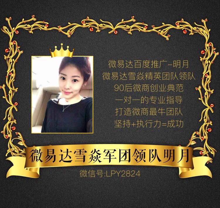 微易达雪焱精英团队领队明月招募加盟助力微商